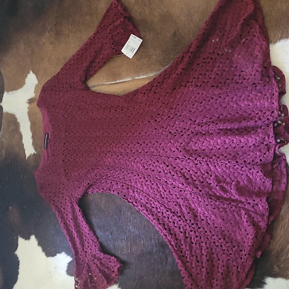 A womens crissmclaughlin burgundy dress
